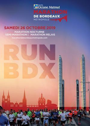 Bordeaux, affiche Marathon métropole